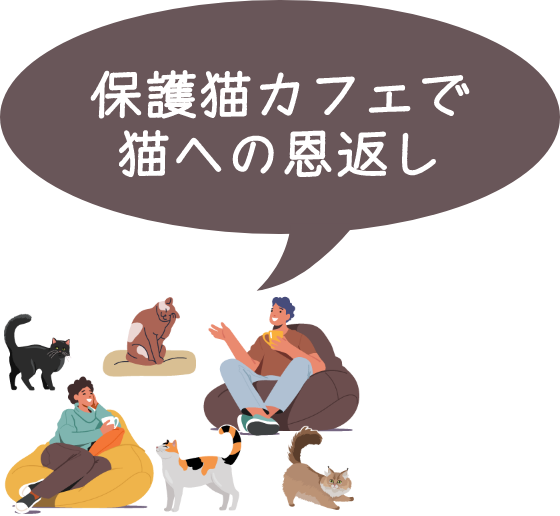 保護猫カフェで猫へ恩返し
