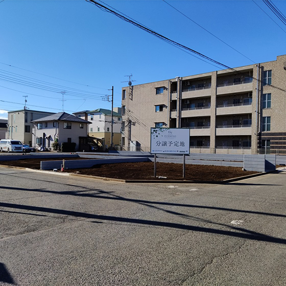 全7区画のグレイティアふじみ野(駒林元町)現地。