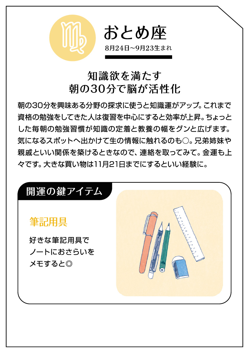 住まいの12星座占い