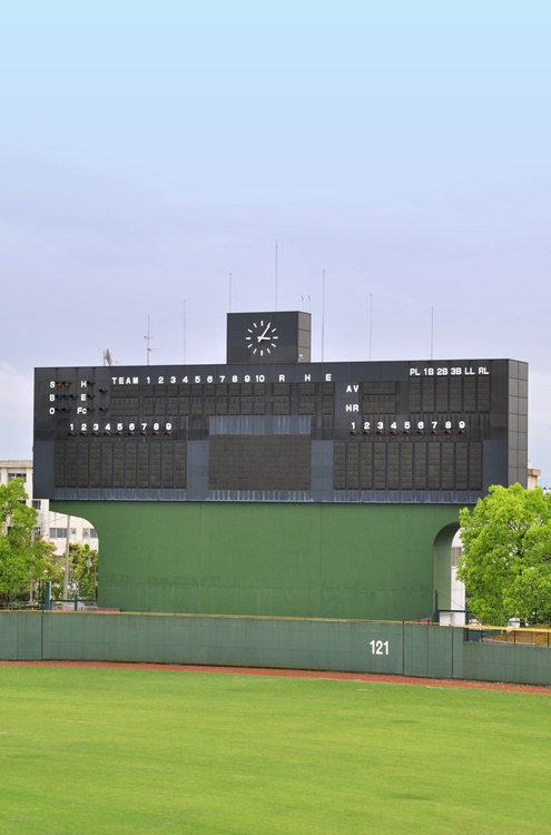 上平公園内の上尾市民球場