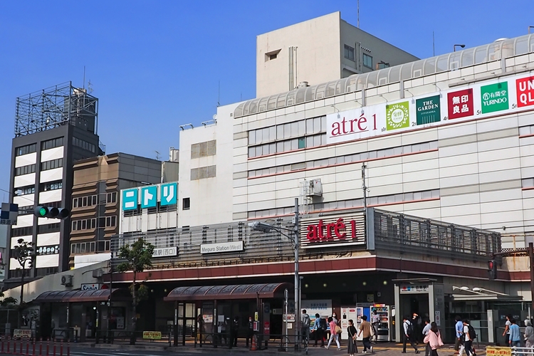 目黒駅西口の様子