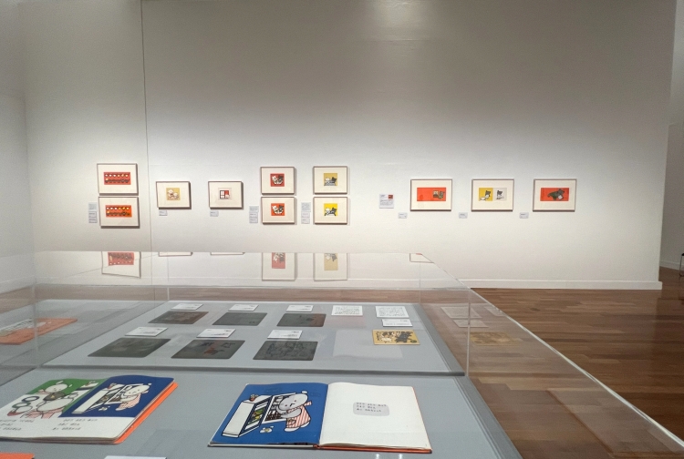 第二章「こぐまちゃん、しろくまちゃん誕生」展示風景