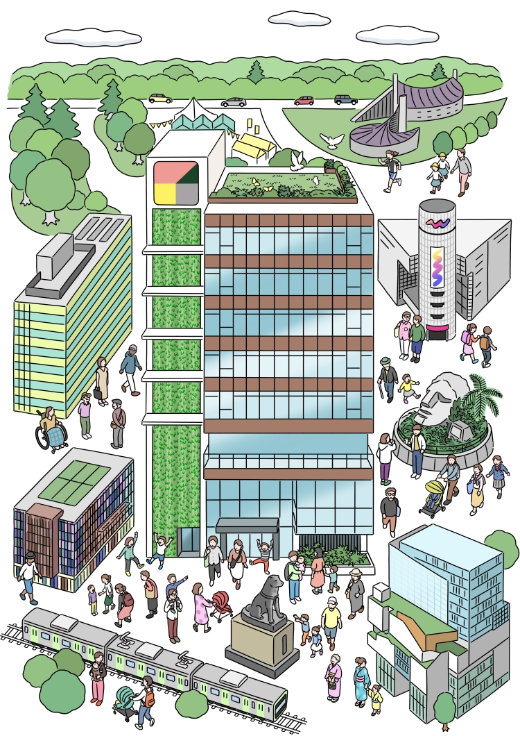 「渋谷区子育てネウボラ」の2～3階にある「coしぶや」