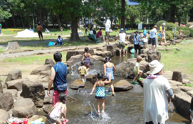 大崎公園のジャブジャブ池