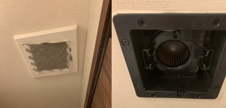 つい放置した結果、シロッコファンにホコリがびっしり