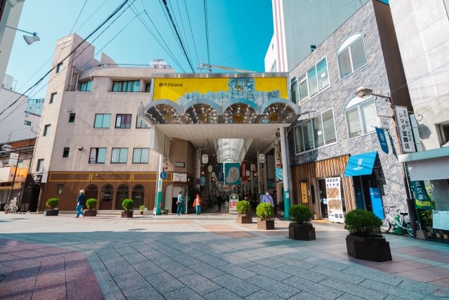吉原さんがよく通っていた川端商店街