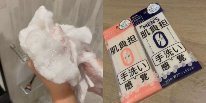 引っ越しのタイミングで古いボディタオルを捨て、シリコンタオルに変更