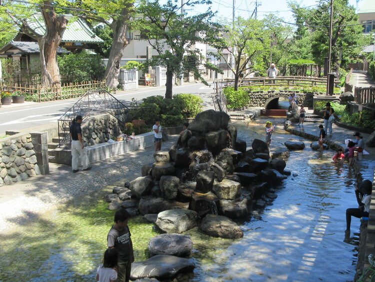 古川けやき公園前じゃぶじゃぶ池