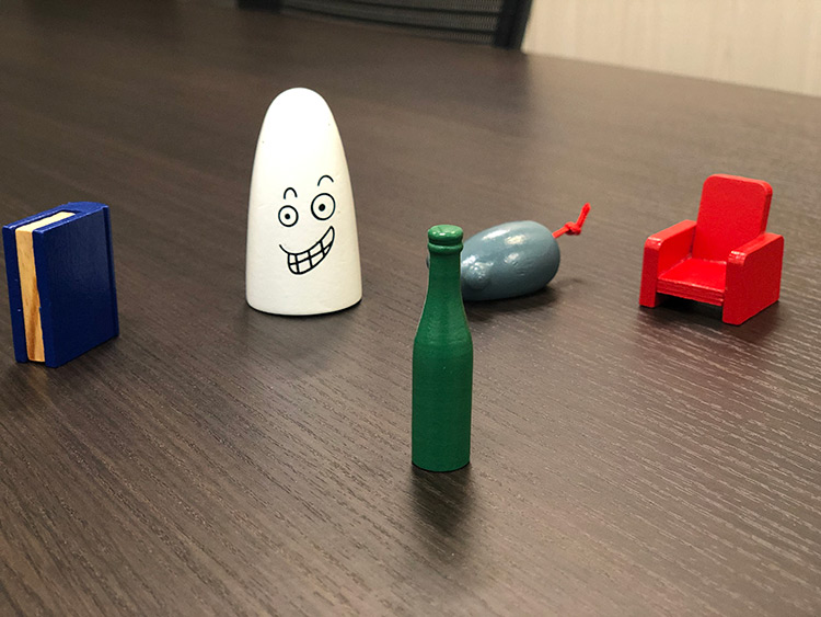 ▲とるべきコマはこれ！ 緑のビンです
