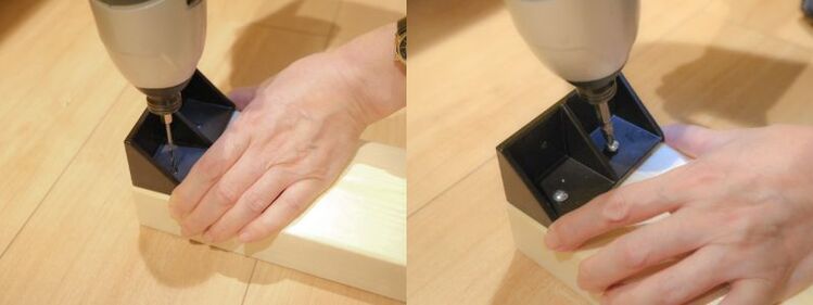 まだネジ留めに慣れていないため、先にネジ穴を開けてからネジ留め