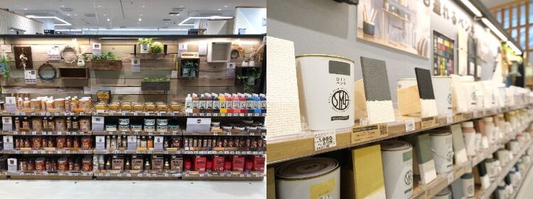 塗料のコーナーも充実。つい目移りしてしまうほどの品揃え