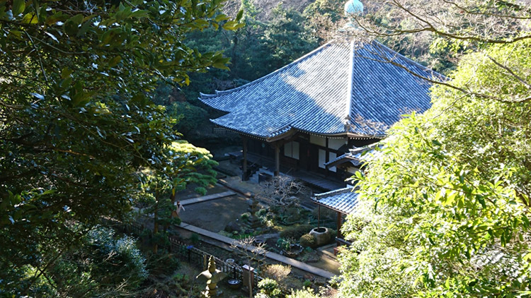 ▲逗子八景の一つである神武寺（提供：逗子市）