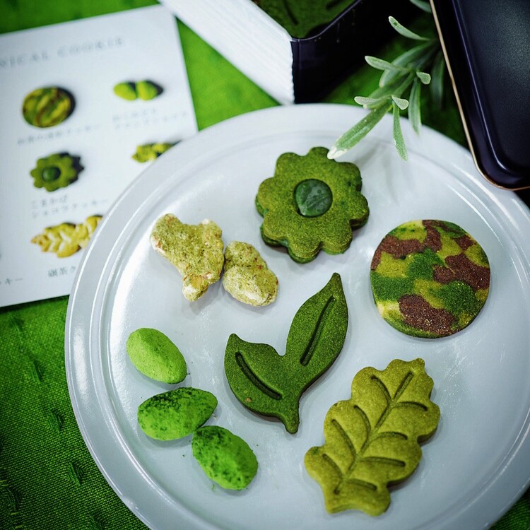 自分で楽しむのはもちろん、贈り物を探すときも抹茶のお菓子をセレクト
（写真はTREEE’S KYOTOの「ボタニカルクッキー缶」）