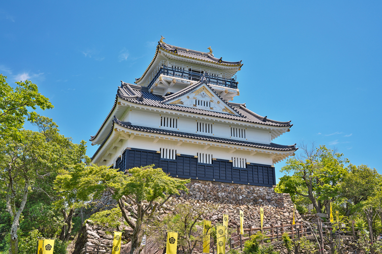 山頂付近には岐阜城