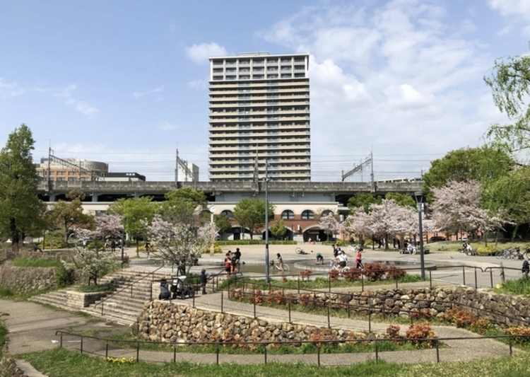 清水緑地の桜
