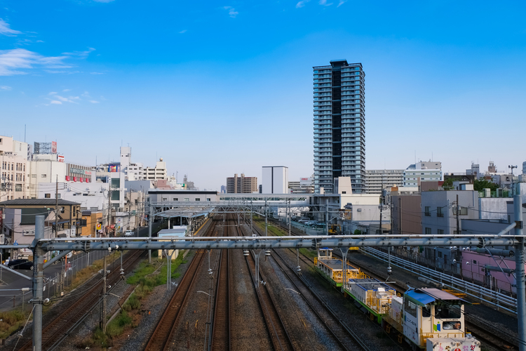 線路と街並み