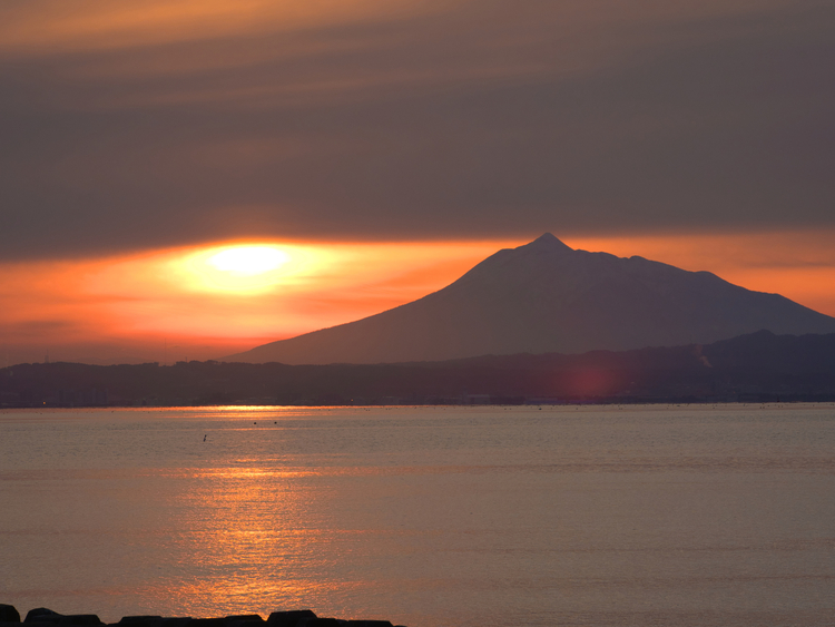 サンセット・ビーチあさむしの夕陽
