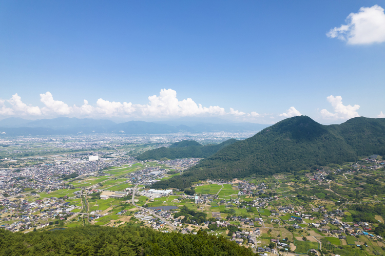 834.85平方㎞の市域面積のうち、山林や原野が多く占めるという緑あふれる長野市