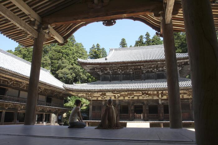 ハリウッド映画『ラストサムライ』など撮影にもよく利用される圓教寺境内
写真提供：姫路市