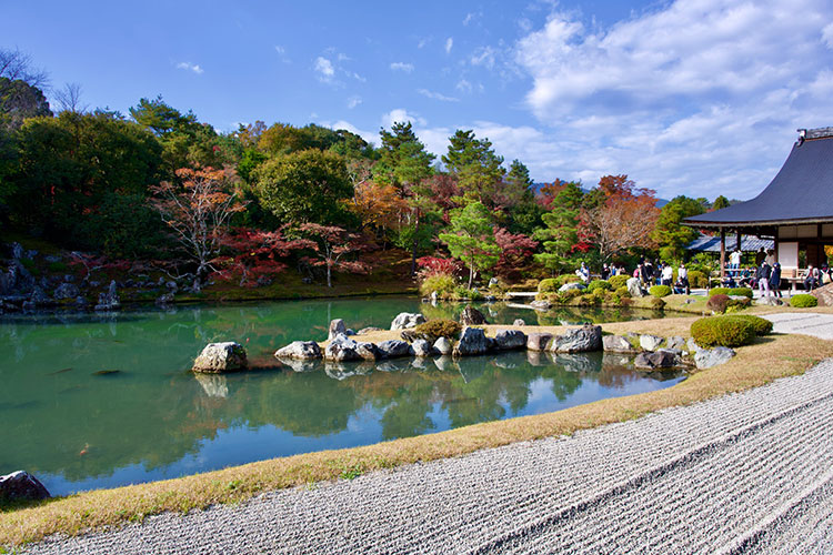 天龍寺の庭園