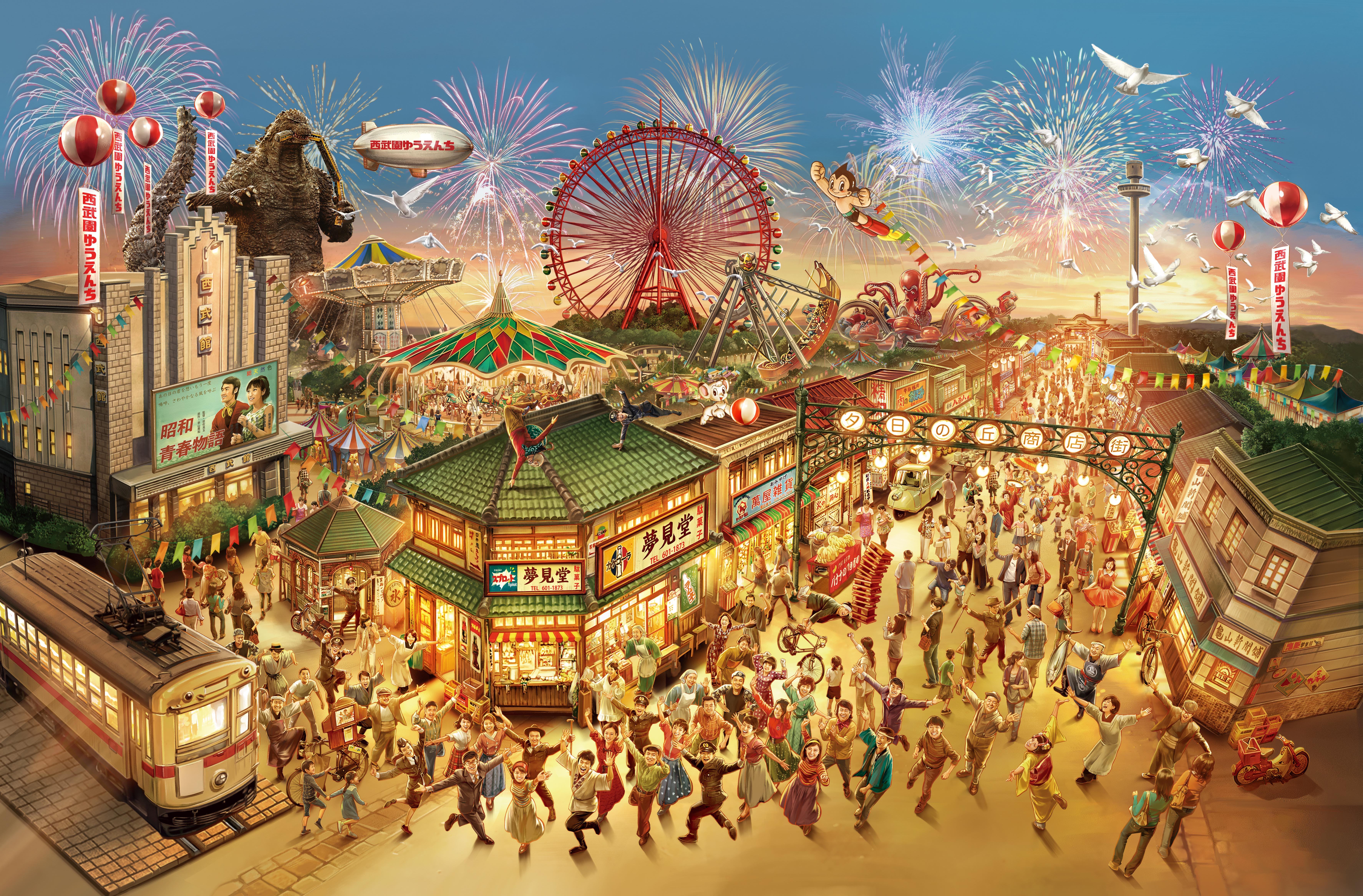 ▲“あの頃の日本”の町並み
（写真提供：TM & © TOHO CO., LTD. © TEZUKA PRODUCTIONS）