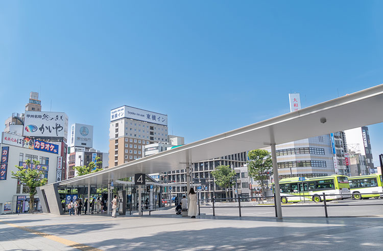 甲府駅の様子