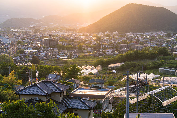 甲州市の風景