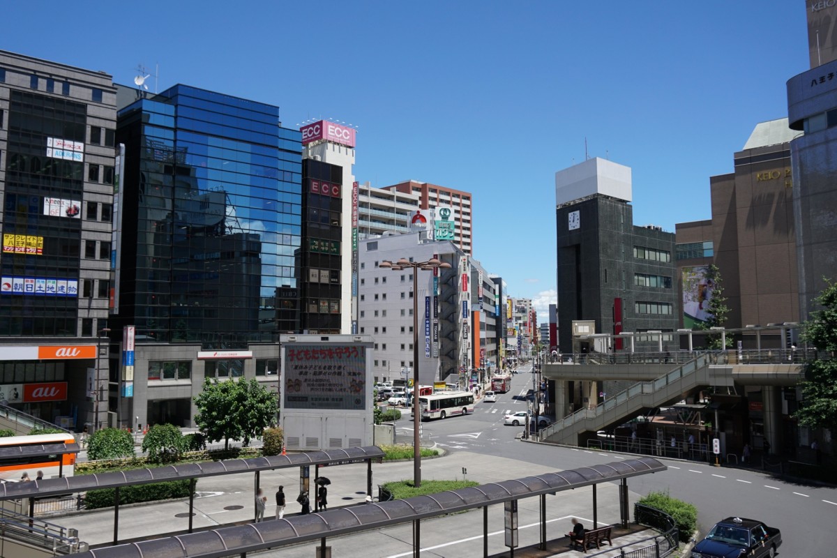 ▲八王子駅北口の様子。商業施設が集まる八王子の中心地