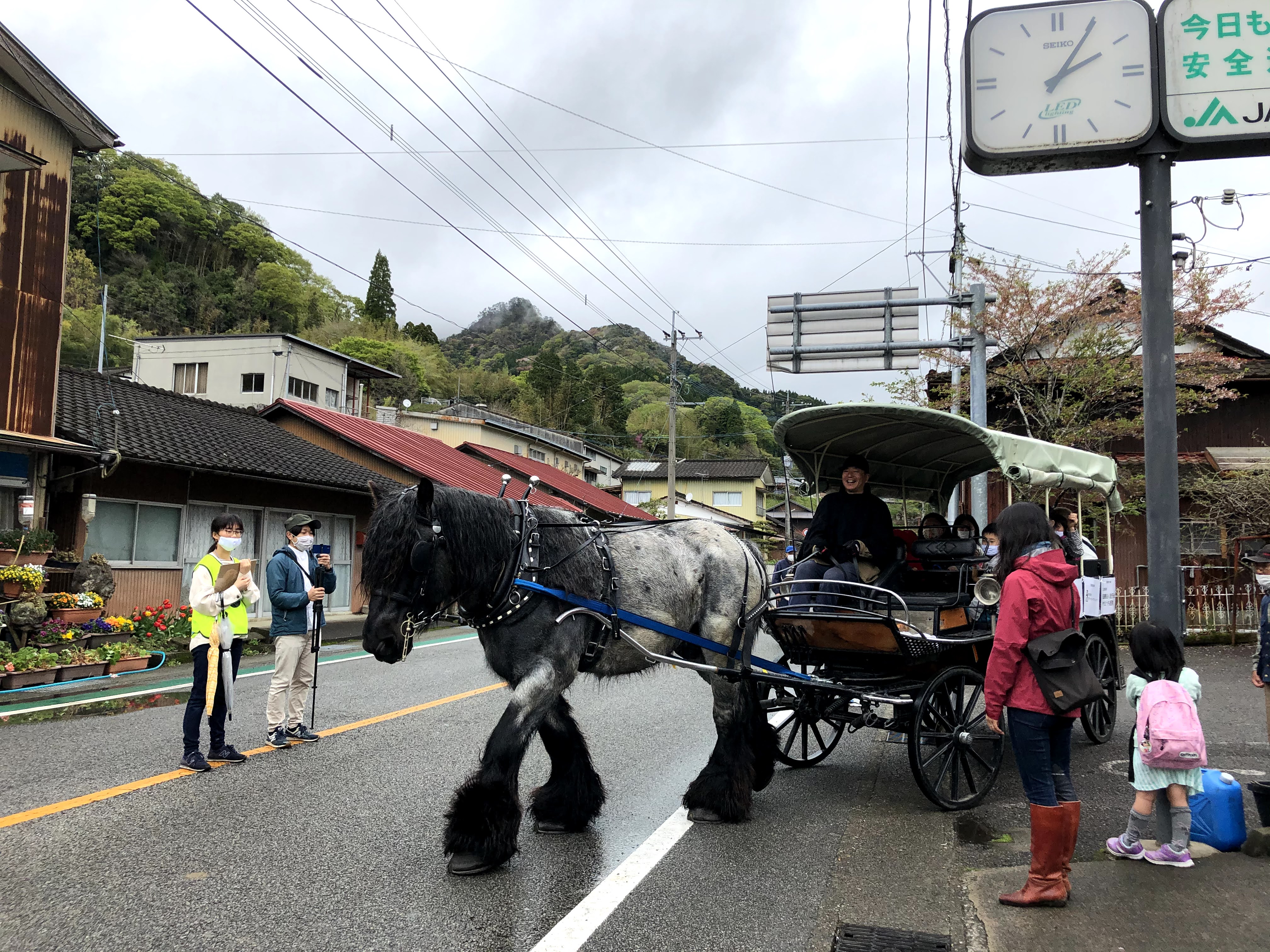 2年目のイベントは地元の高校生が中心となって制作。元々高千穂町が宿場町で荷馬車が走っていたことから発案