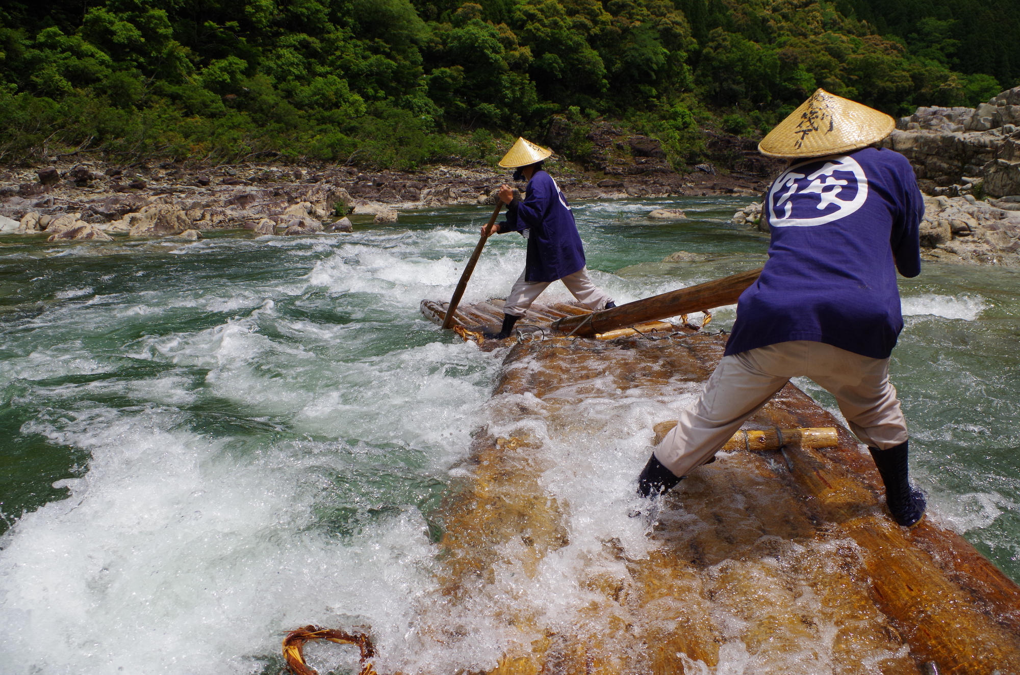 約600年の歴史がある北山川筏下り