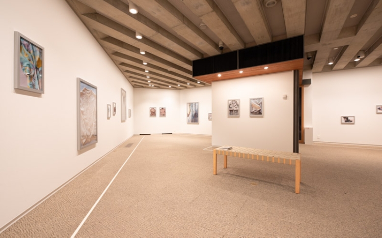 ▲展示室にはいわさきちひろが残した9600点の原画の中から作品が展示されている