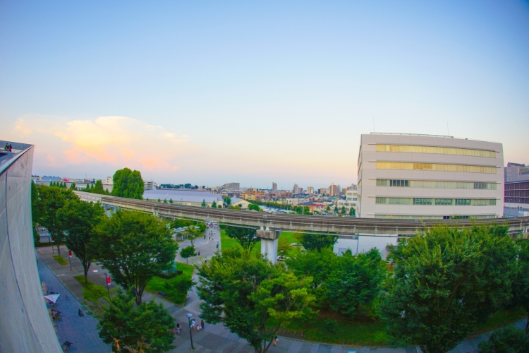 ▲東大和市と多摩市を結ぶ多摩都市モノレール