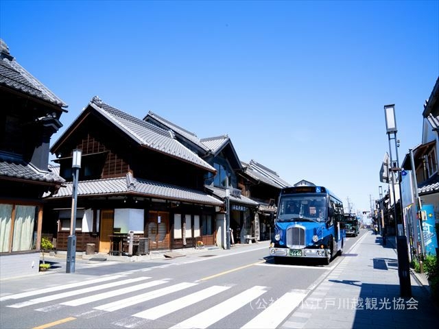 川越の観光スポットを巡回する、イーグルバスの小江戸巡回バス