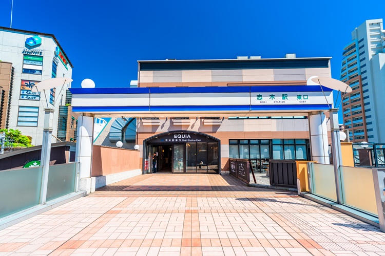 志木駅東口の様子